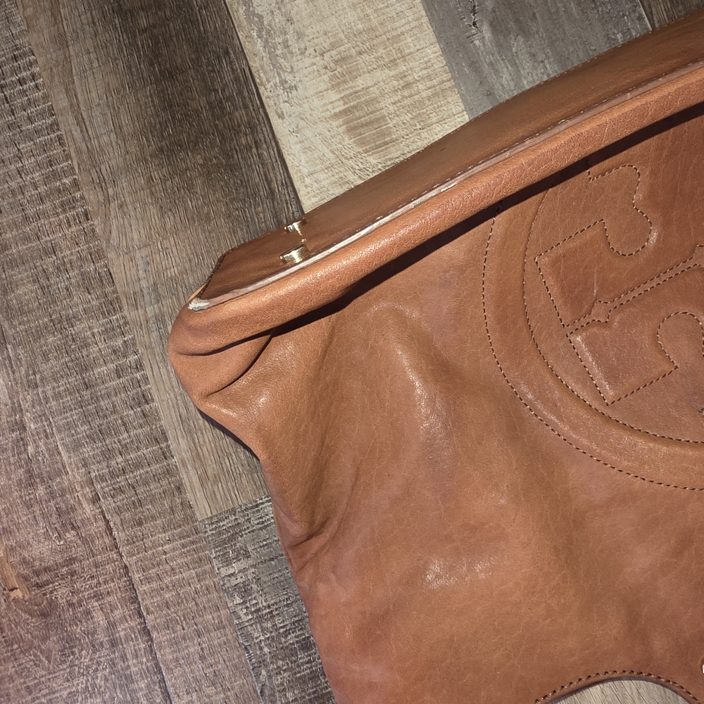 Tory Burch Brown Leather Tote Bag - Picture 7 of 11